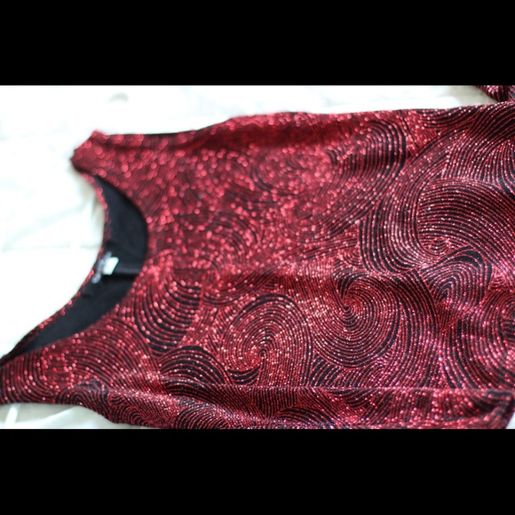 SALE!! Sparkly Red Camisole w/Matching Jacket!! - Picture 2 of 8